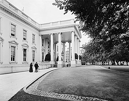 入口,白宫,华盛顿特区,美国,建筑,历史