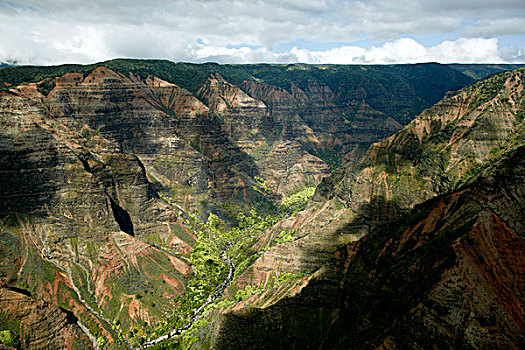 威美亚峡谷,峡谷,州立公园,考艾岛,夏威夷,美国