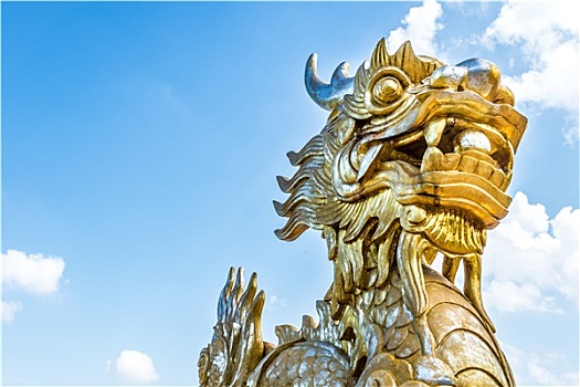 龙,雕塑,越南,象征,神话