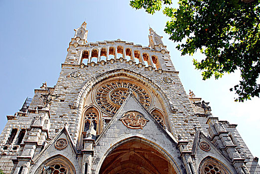 建筑,教堂,马略卡岛,巴利阿里群岛,西班牙,欧洲