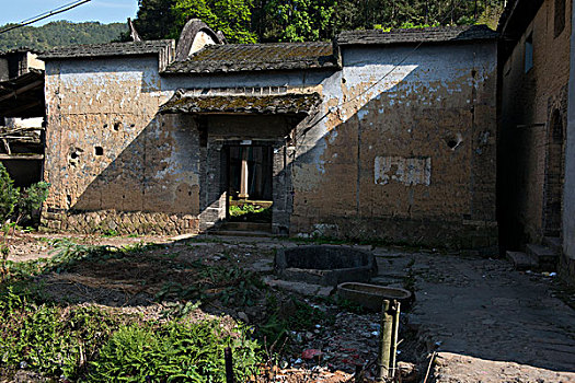 福建闽东屏南县黛溪镇古村落北墘村,古村老宅