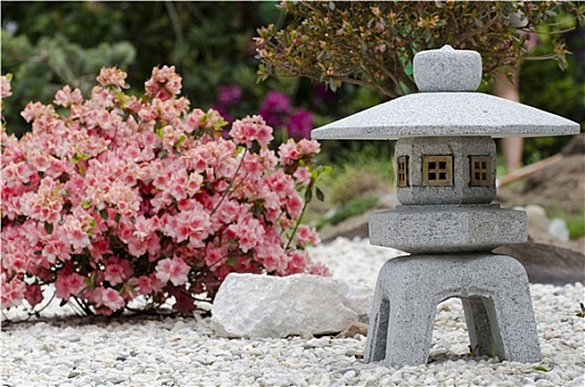 石灯笼,日式庭园