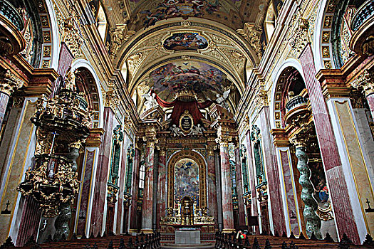 奥地利,维也纳,耶稣会,教堂,室内
