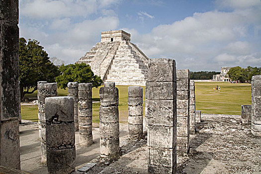 墨西哥,尤卡坦半岛,奇琴伊察,大,前哥伦布时期,遗迹,建造,玛雅,文明,北方,中心