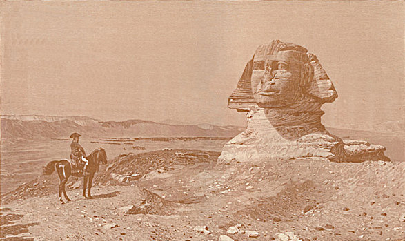 狮身人面像,1896年,艺术家,狼