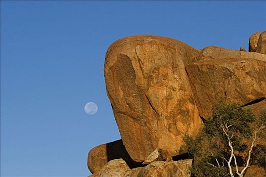 大理石,满月,北领地州,澳大利亚