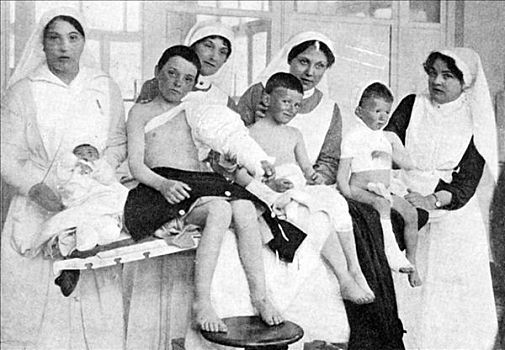 受伤,孩子,护理,比利时,第一次世界大战
