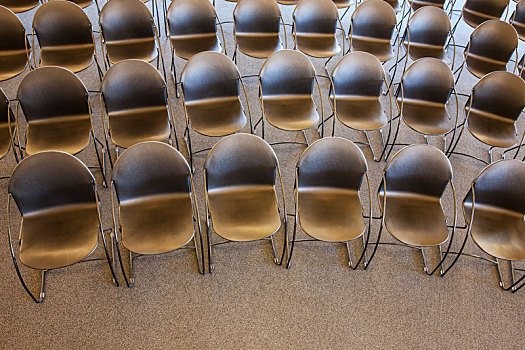 折叠椅,排列,商务会议