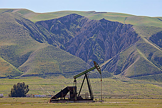 油,钻架,加利福尼亚,美国