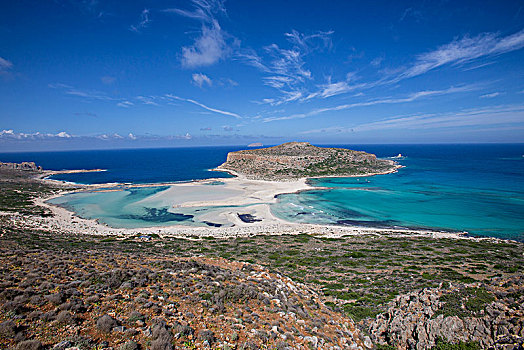 泻湖,半岛,克里特岛,希腊,欧洲