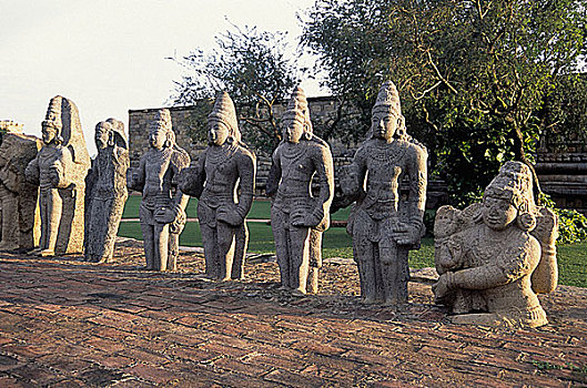 雕塑,庙宇,泰米尔纳德邦,印度