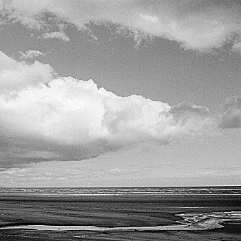 海滩,场景,生动,天空,爱尔兰,2007年