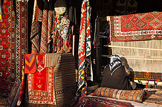 地毯,店,卡帕多西亚,中安那托利亚,省,土耳其