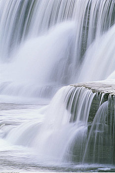 瀑布,渥太华河,安大略省,加拿大