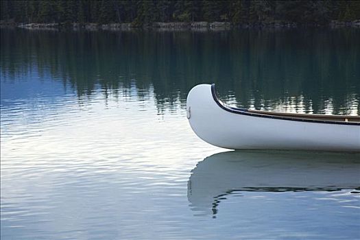 独木舟,湖,艾伯塔省,加拿大
