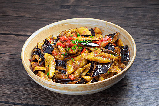 中式家常菜肴风味烧茄子