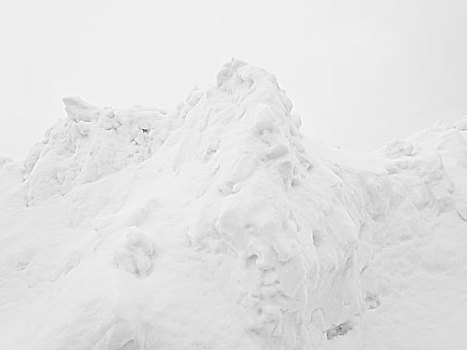 大,堆,雪,看,山