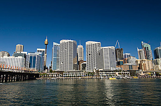 天际线,达令港,悉尼,新南威尔士,澳大利亚