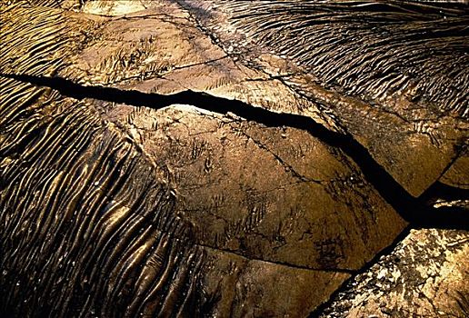 火山岩,地壳,夏威夷火山国家公园,夏威夷,美国