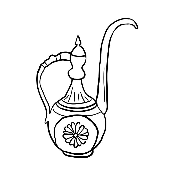 老式,罐,茶壶,矢量,插画,素描_高清图片_全景视觉