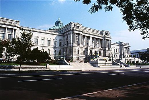 政府建筑,旁侧,道路,国会图书馆,华盛顿特区,美国