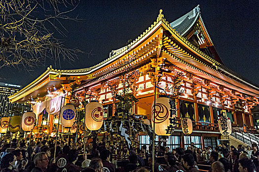 节日,浅草寺,日本