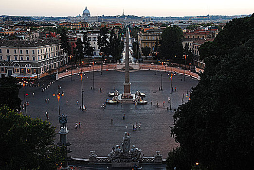 波波罗广场,罗马,意大利