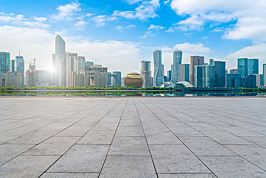 城市道路广场和杭州建筑景观