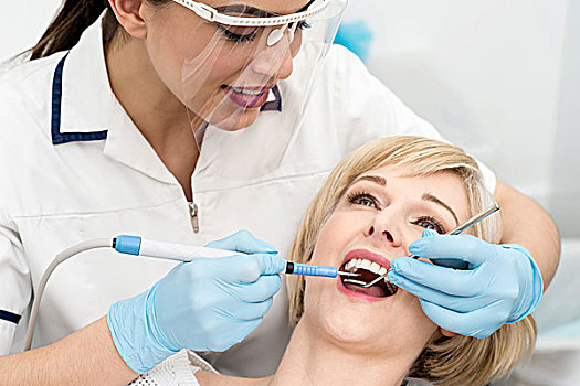 女人,牙齿治疗