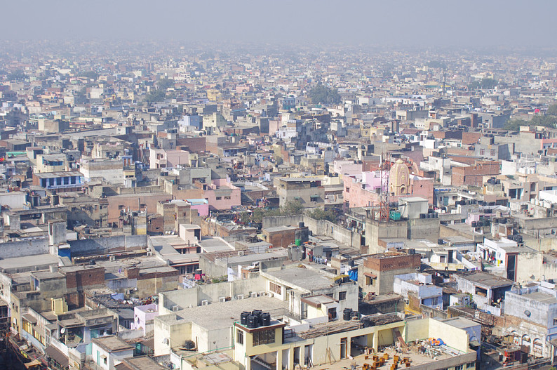 新德里城市全景图片图片