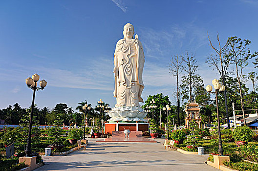 佛像,塔,湄公河三角洲,越南,东南亚,亚洲
