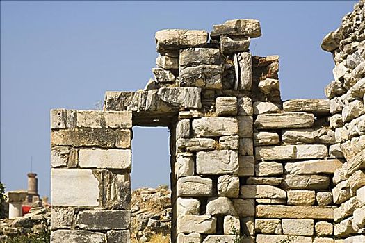 古遗址,石头,建筑,以弗所,土耳其