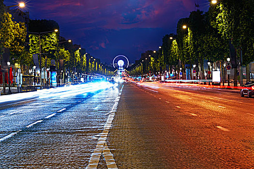 香榭丽舍大街,道路,巴黎,法国