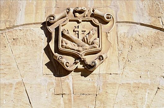 盾徽,寺院,阿拉伯,阿利坎特,白色海岸,西班牙