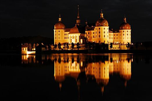 莫里茨堡,宫殿,靠近,德累斯顿,萨克森,德国,欧洲