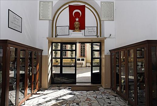 入口,亚美尼亚,学校,旗帜,高处,门,柜子,战利品,伊斯坦布尔