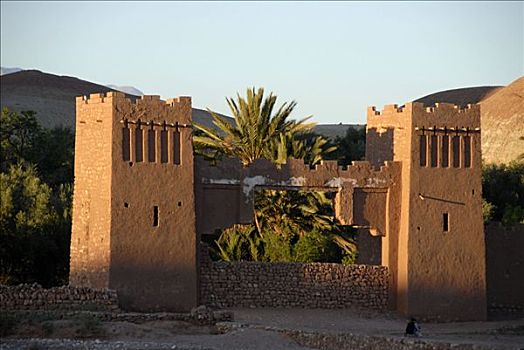大门,传统,建筑,要塞,摩洛哥