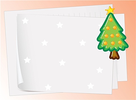 纸张,圣诞树