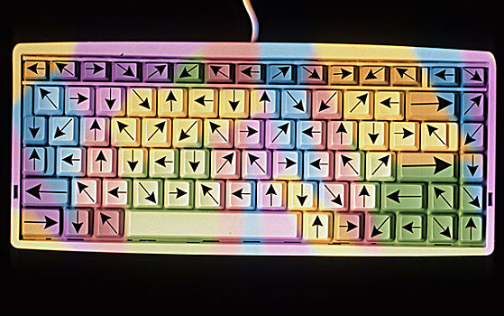 上方,风景,电脑,键盘,不同,彩色,信息技术,只有,方向,按键