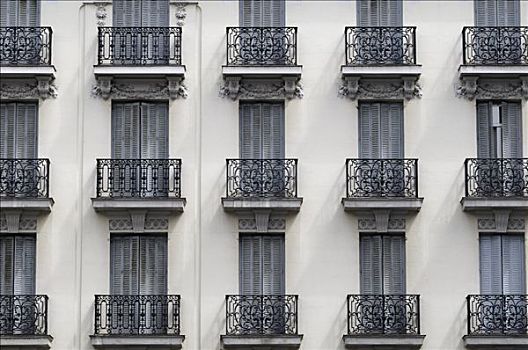 建筑,公寓楼,马德里,西班牙