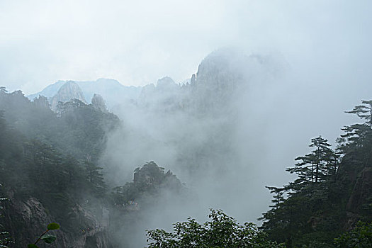 烟雨黄山