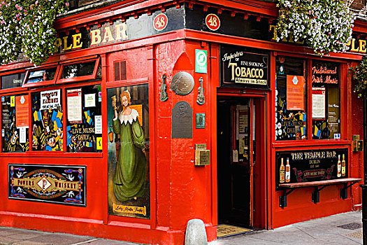 都柏林,爱尔兰,圣殿酒吧