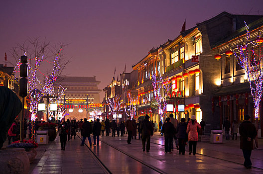 前门,街道,北京,中国