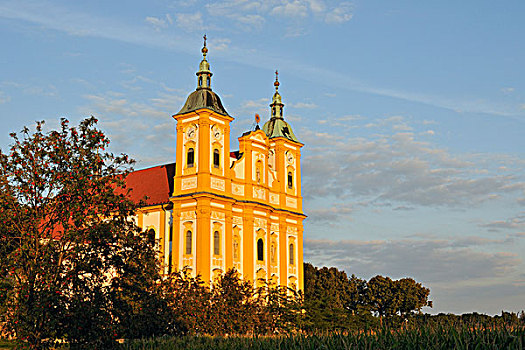 巴洛克,教堂,靠近,奥洛摩兹,捷克共和国,欧洲