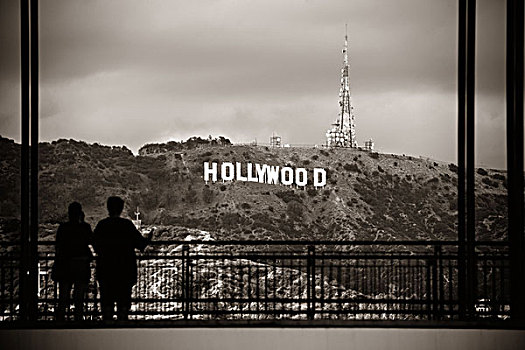 洛杉矶,五月,好莱坞,标识,山,房地产,著名地标,美国