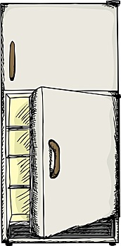 敞门,电冰箱