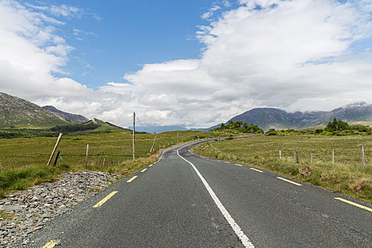 沥青,道路,康纳玛拉,爱尔兰