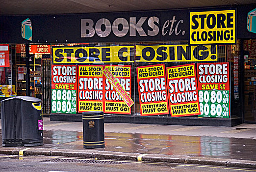 书店,及其他,清仓处理,清算,伦敦,英格兰,英国,欧洲