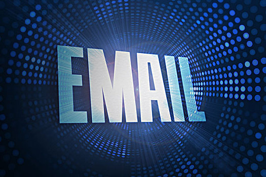电子邮件,未来,圆点,蓝色,黑色背景