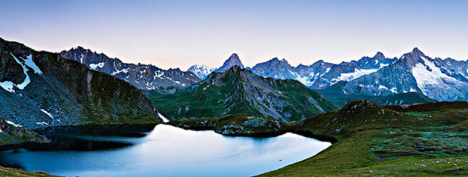 山,区域,黎明,瓦莱,瑞士